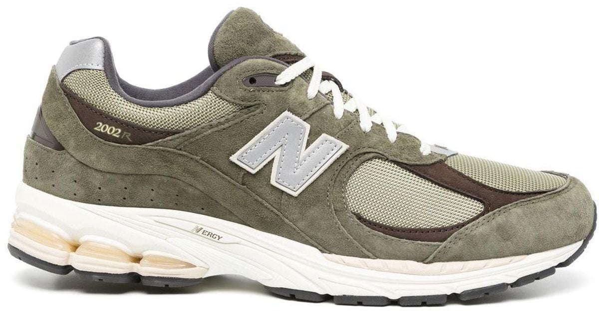 New Balance Suede 2002r Laceup Sneakers in Green for Men Lyst UK