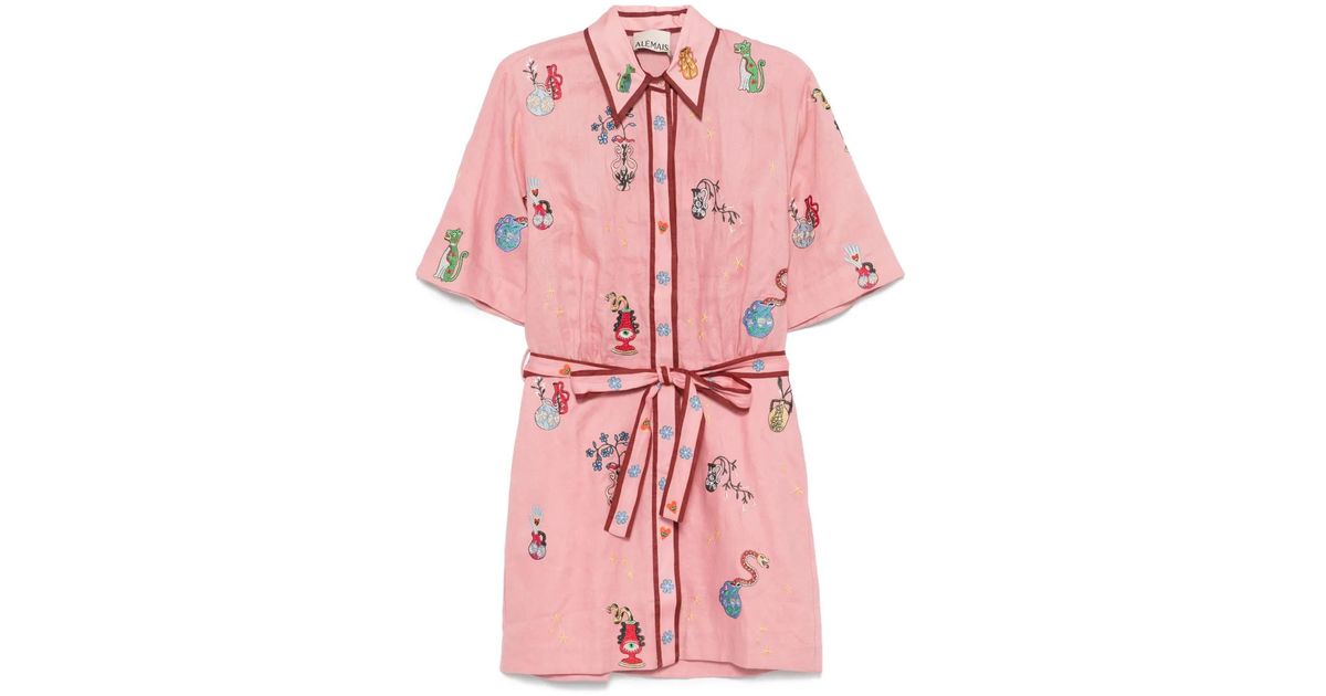 ALMAIS Timmy Mini Dress in Pink | Lyst UK