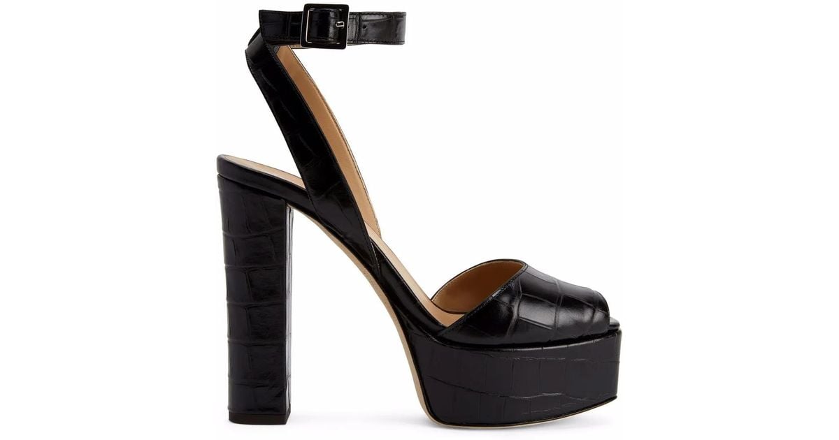 Sandales Plate-forme Giuseppe Zanotti En Or - Taille UK 6.5 / EU 39.5 - Très Haut Talon (4,5"+) - Neuf Avec Boîte