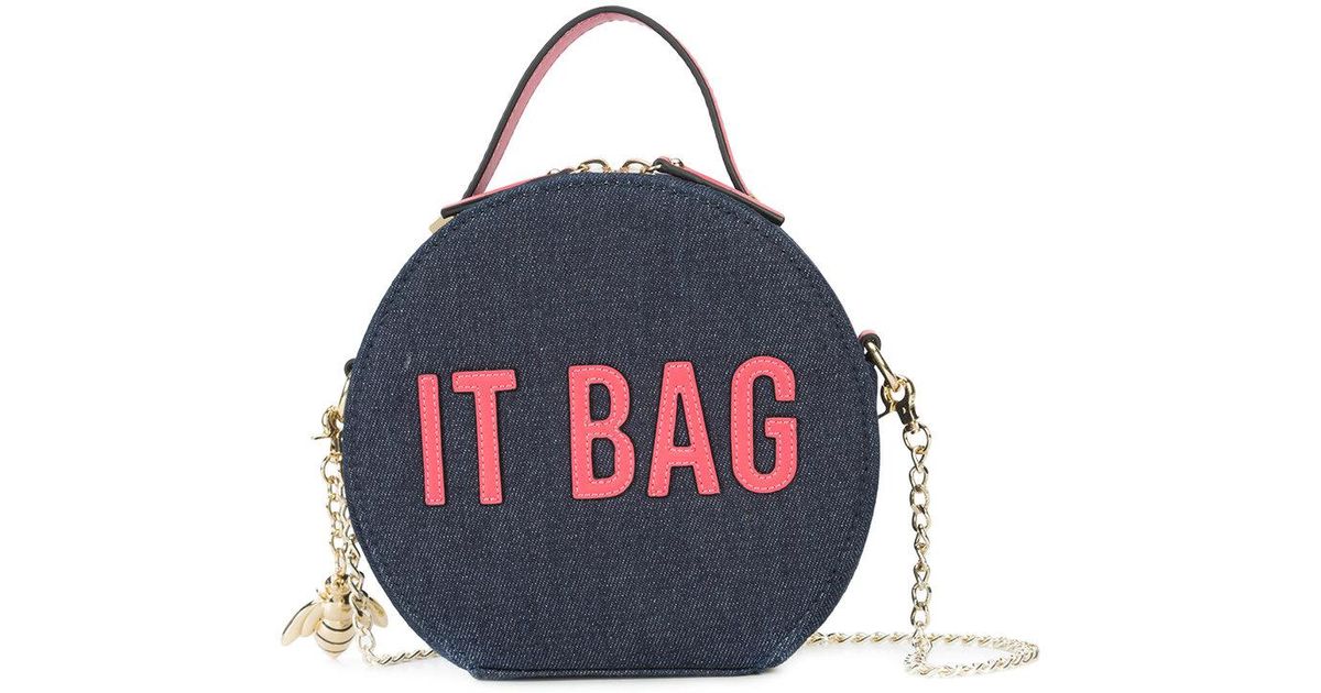 christian siriano blue purse