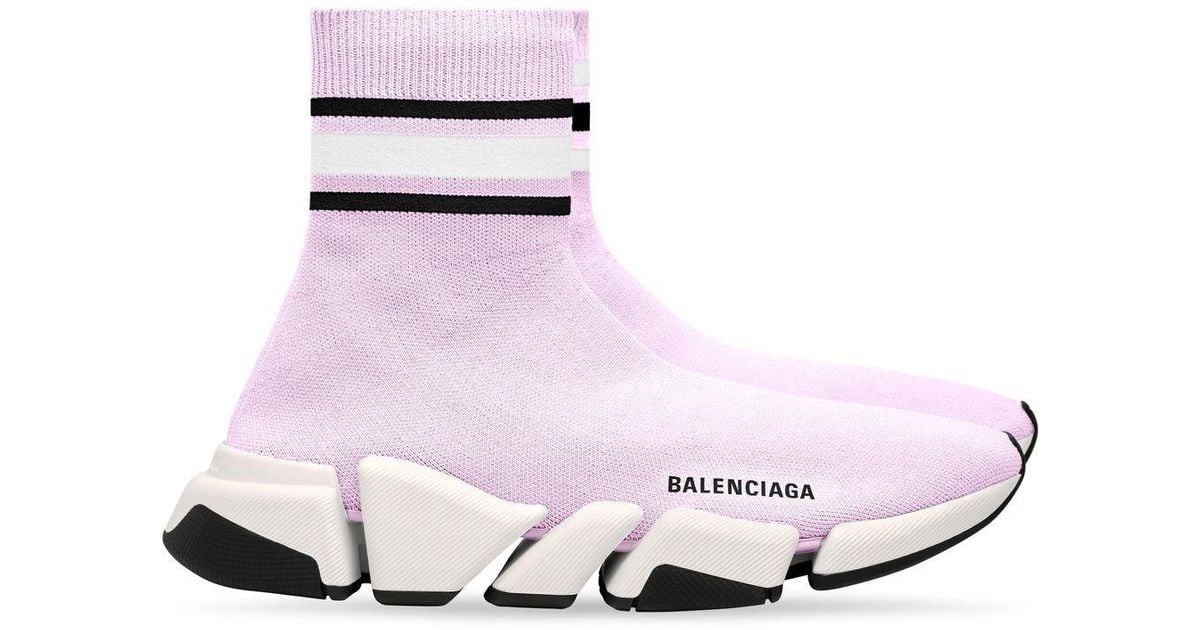 balenciaga speed trainer low purple