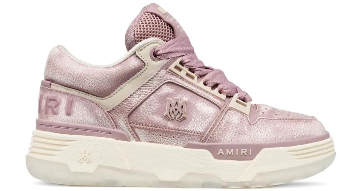 Amiri Ma-1 レザースニーカー ピンク | Lyst