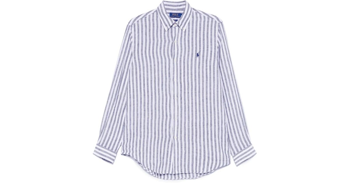 Polo Ralph Lauren Long Sleeve-Sport Shirt in Blue for Men | Lyst