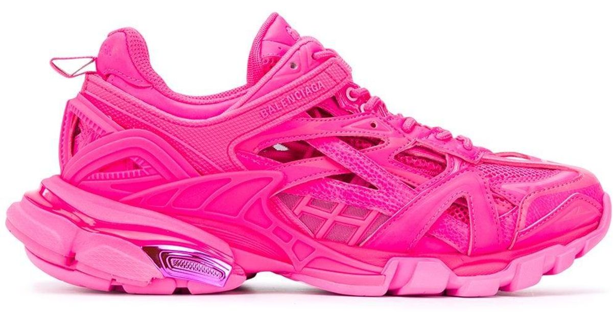 balenciaga pink track sneakers