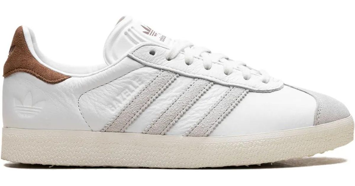 adidas Gazelle Suede-Stripe Sneakers in White for Men | Lyst