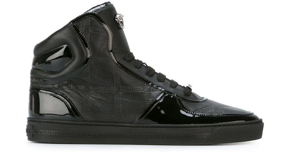 versace black high tops