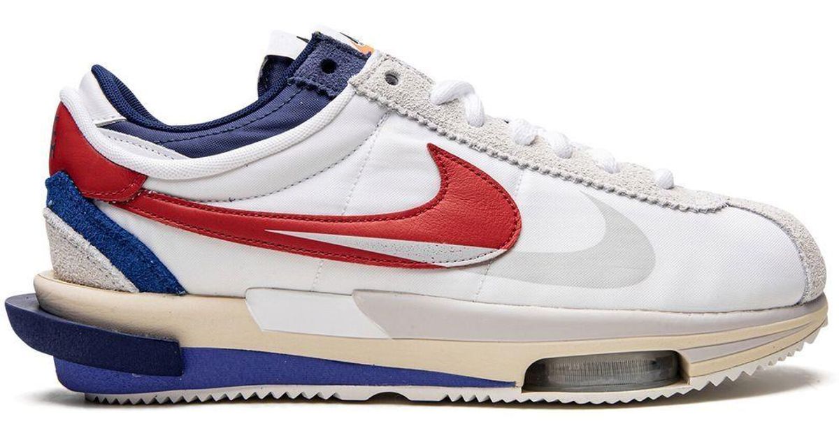 Nike Suede X Sacai Cortez 4.0 Low-top Sneakers in White for Men | Lyst ...