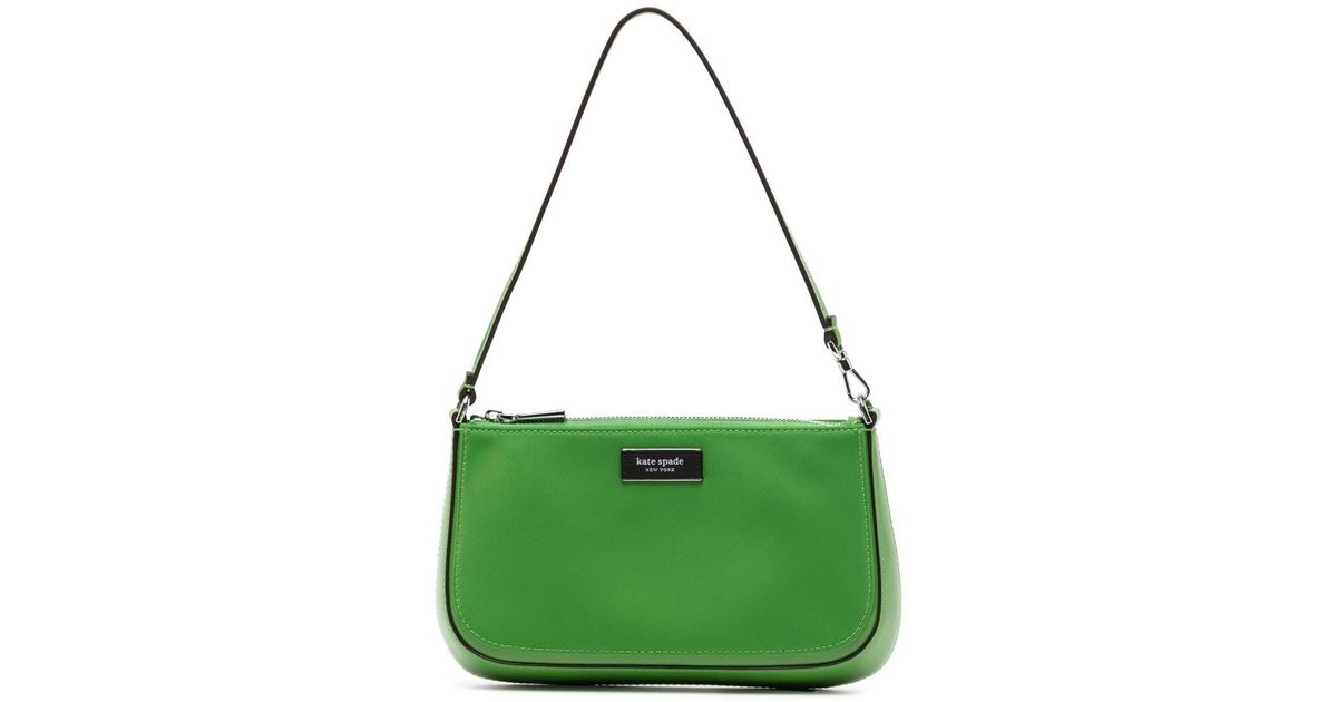 Kate Spade Sam Icon Leather Mini Bag in Green | Lyst