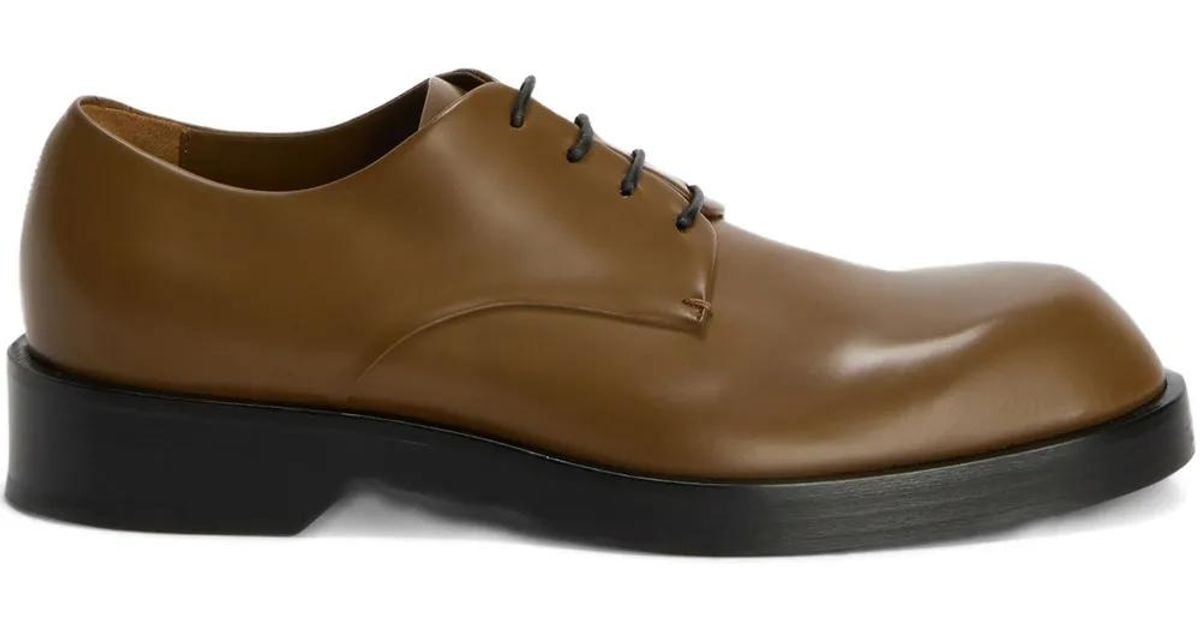 Jil Sander Lace Up Derby Brown Leather Shoes Men’s 10.5 Jil Sander mens Leather Dark Brown Lace up Derby Shoes UK 9  main image 3