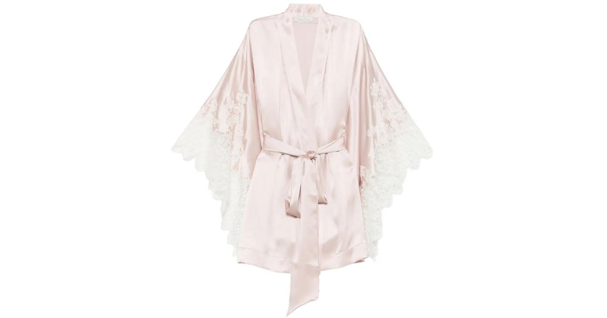 Carine Gilson Lace-Insert Rope in White | Lyst UK