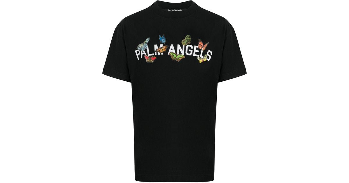 Palm Angels T-Shirt mit Schmetterlingen in Schwarz für Herren | Lyst DE