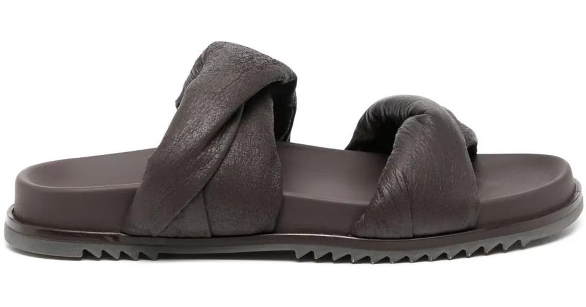 【Rick Owens】ラウンドトゥ サンダル Rick Owens ラウンドトゥ サンダル ブラウン | Lyst