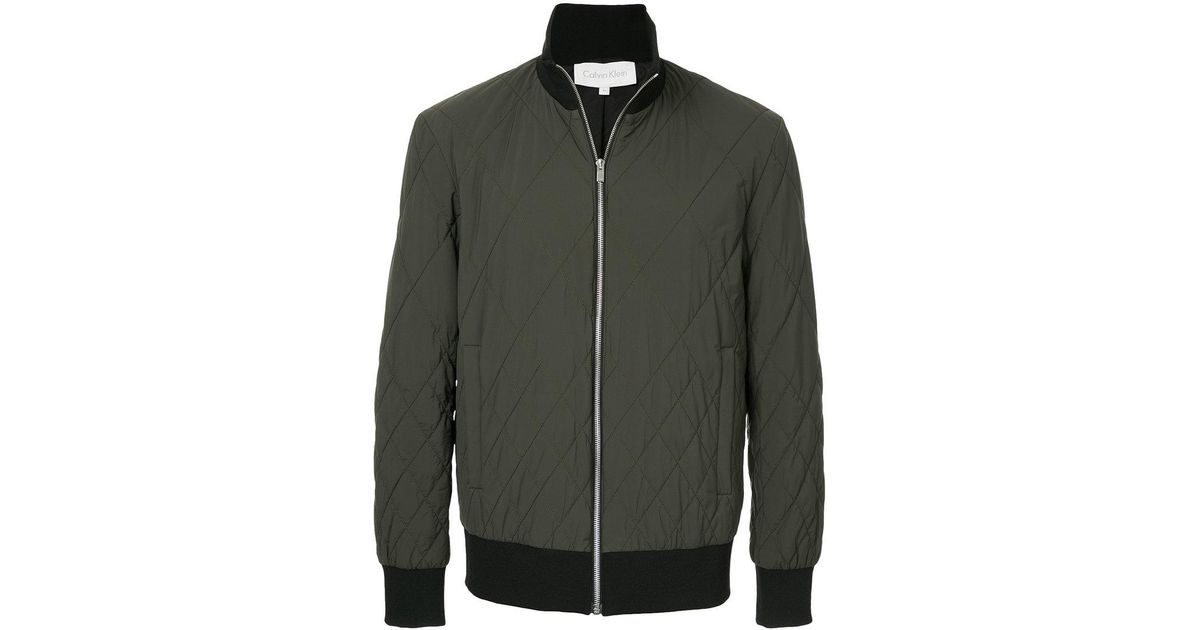 calvin klein bomber jacket green