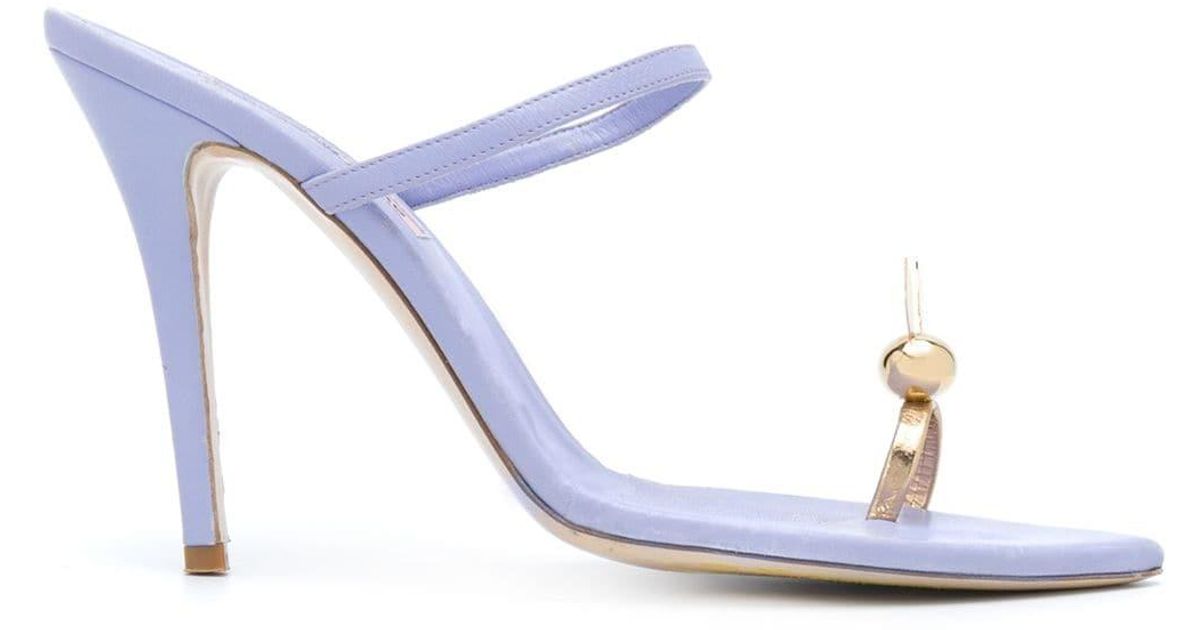 single toe strap sandals