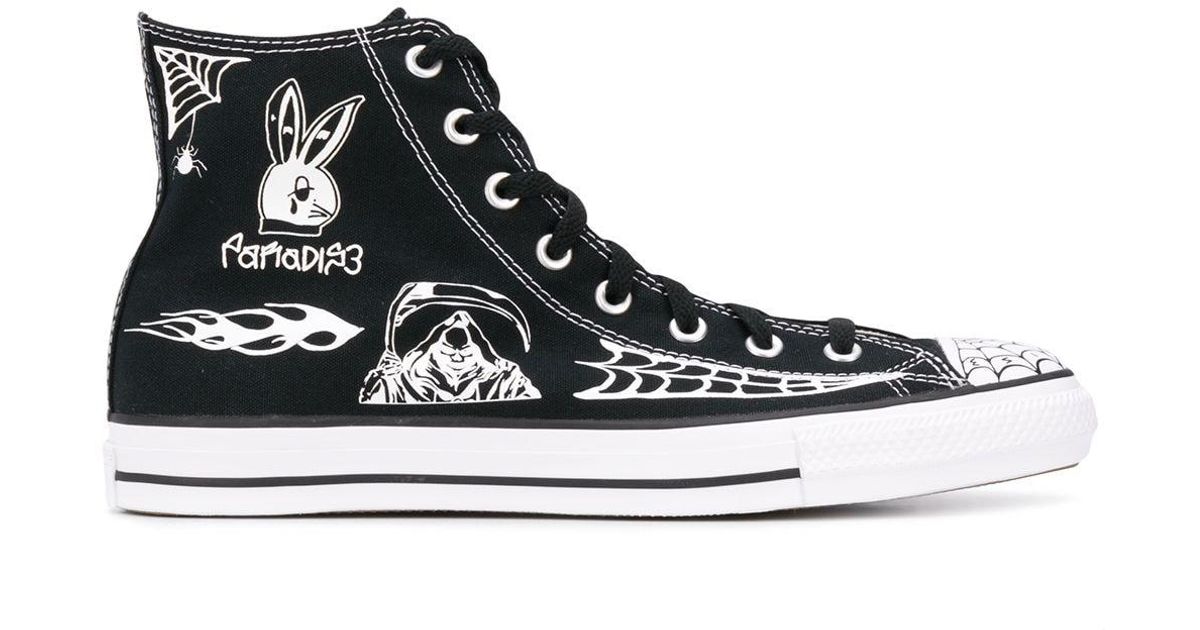 Converse Cotton Spiderweb Print Chuck Taylor Sneakers in Black for Men |  Lyst