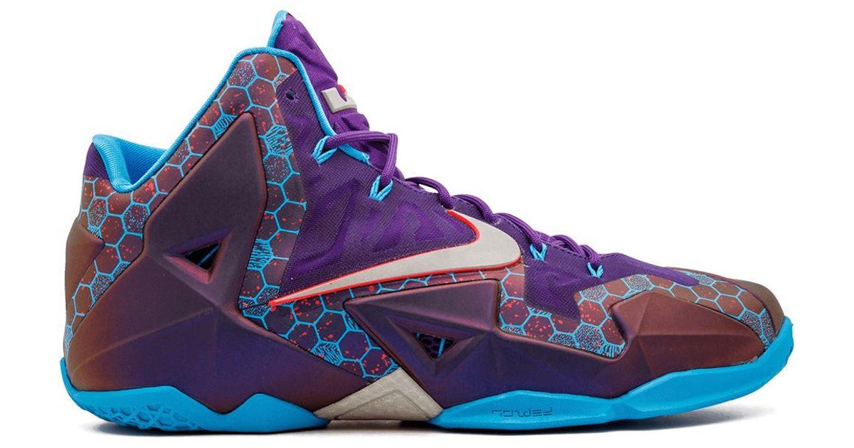 Nike Synthetic Lebron 11 Sneakers in Blue for Men - Lyst