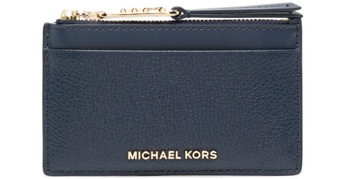 Michael kors card holder blue outlet
