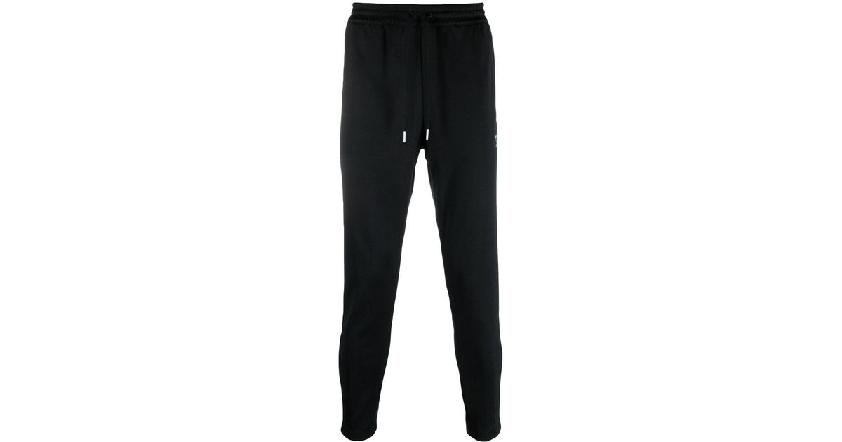 adidas Synthetic Rekive Slim-cut Track Pants in Black for Men | Lyst