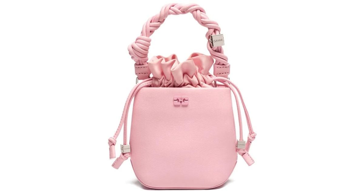 Ⓜ️新品　GANNI bou bucket bag ピンク　garni ganni-pink-Mini-Bou-Bucket-Bag