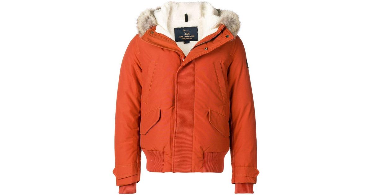 woolrich hooded jacket