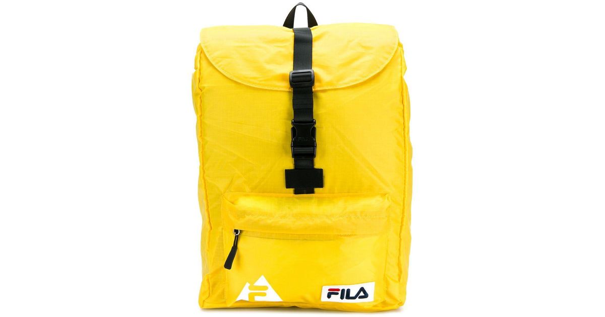 yellow fila backpack