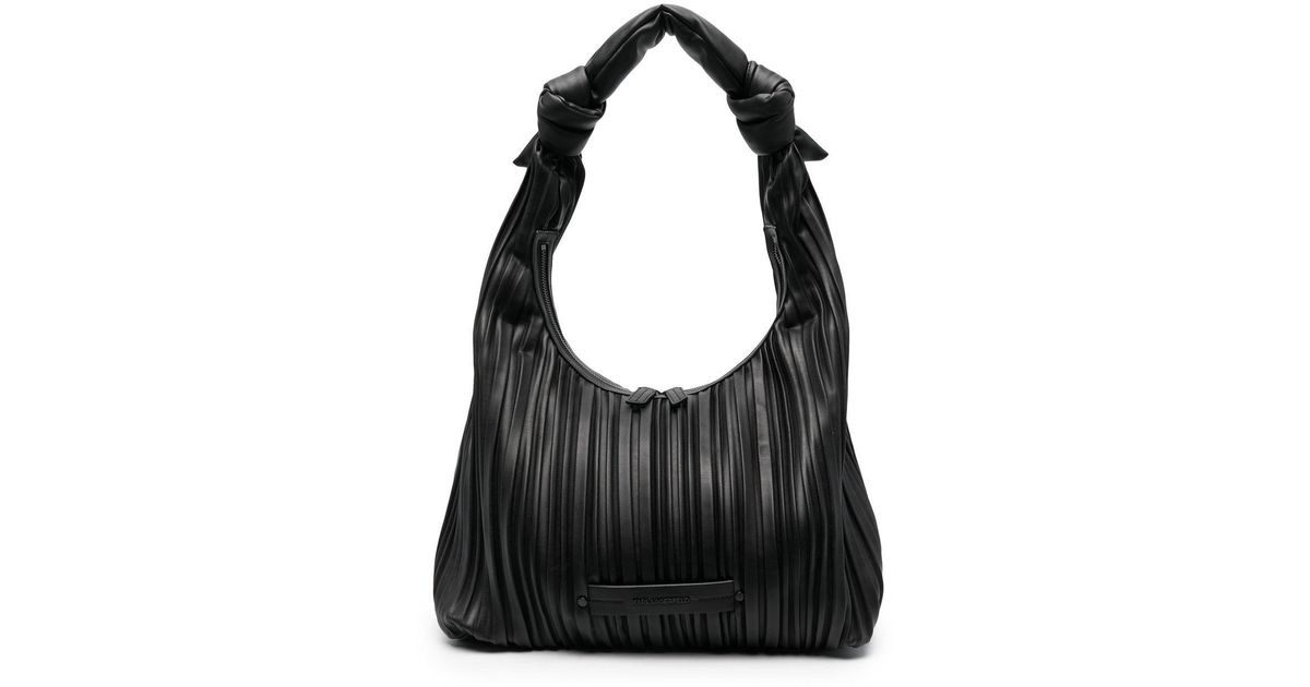 Karl Lagerfeld K/kushion Hobo Bag in Black | Lyst