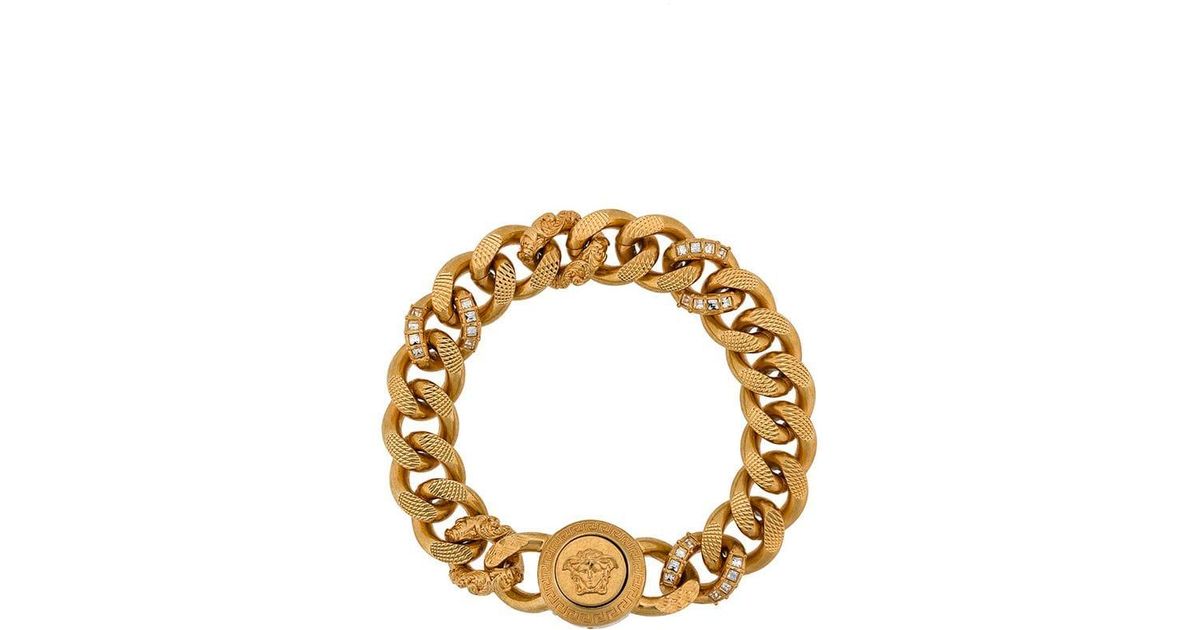 Versace Medusa Chain Bracelet in Gold (Metallic) for Men | Lyst
