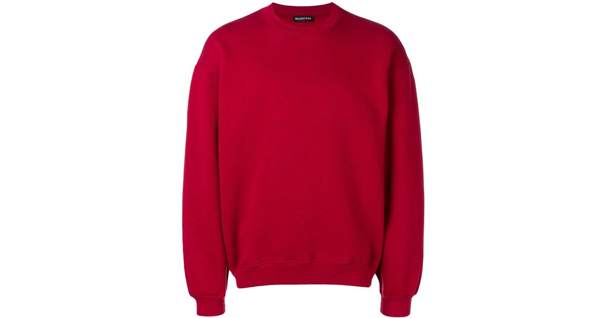 balenciaga red sweatshirt