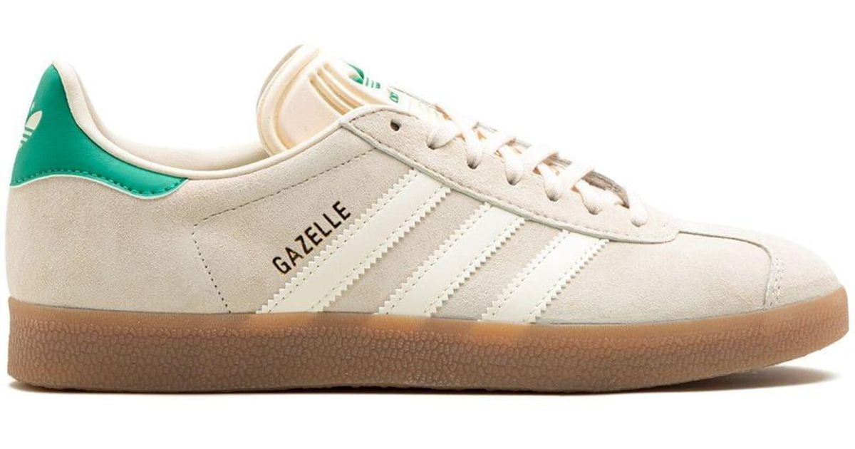 adidas Gazelle "green Gum 4" Sneakers in White | Lyst