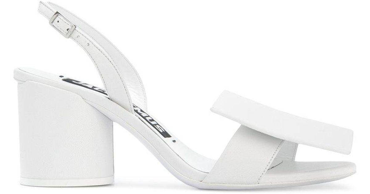 Jacquemus Les Rond Carrè Sandals in White | Lyst