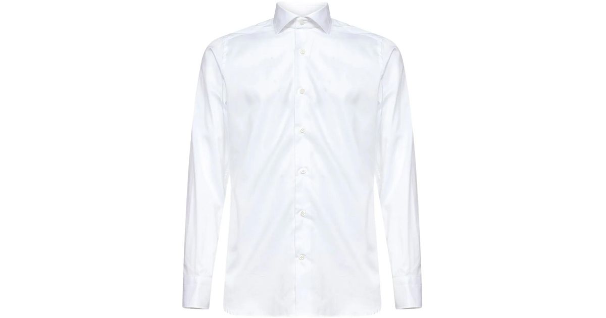 D4.0 Buttoned Shirt in White for Men | Lyst