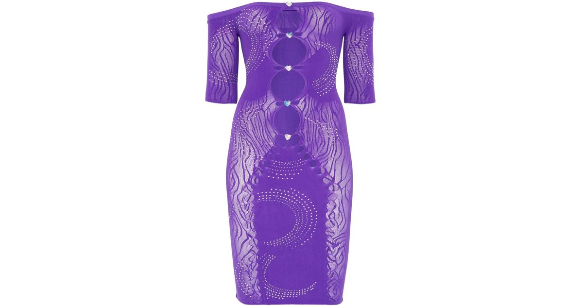 Poster Girl Alice Mini Dress in Purple | Lyst Poster Girl Alice Mini Dress in Purple | Lyst