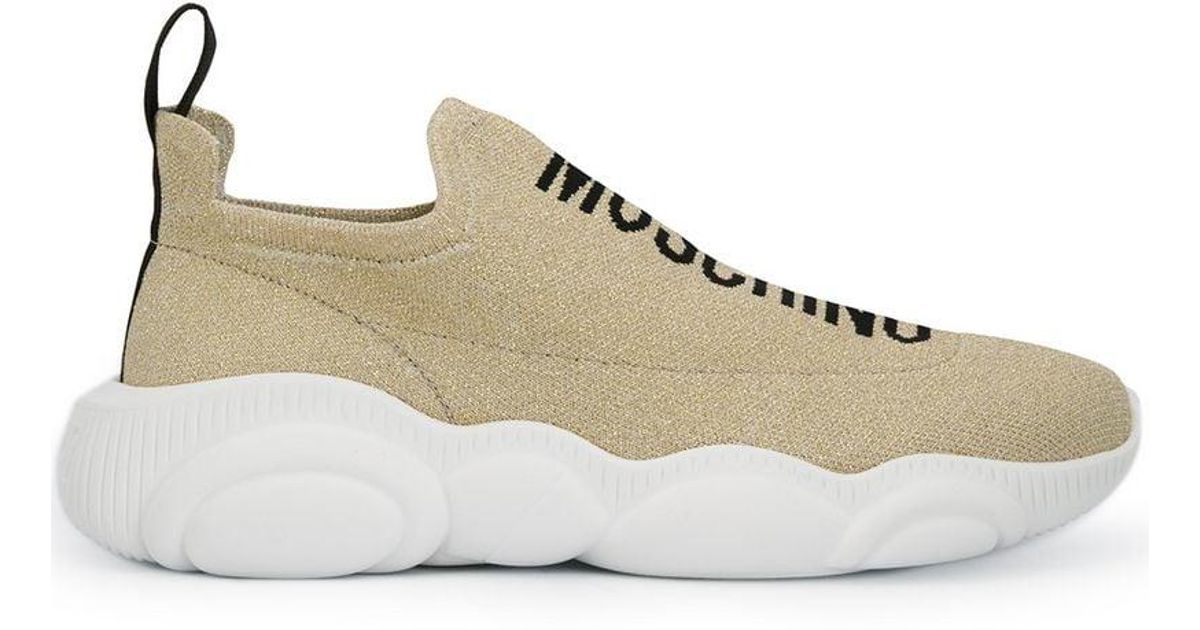 moschino sneakers gold