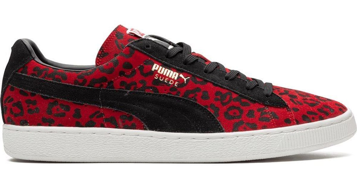 puma suede leopard print