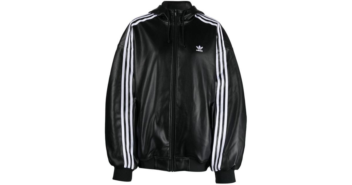adidas Adilenium Faux-leather Jacket in Black | Lyst adidas Adilenium Faux-leather Jacket in Black | Lyst