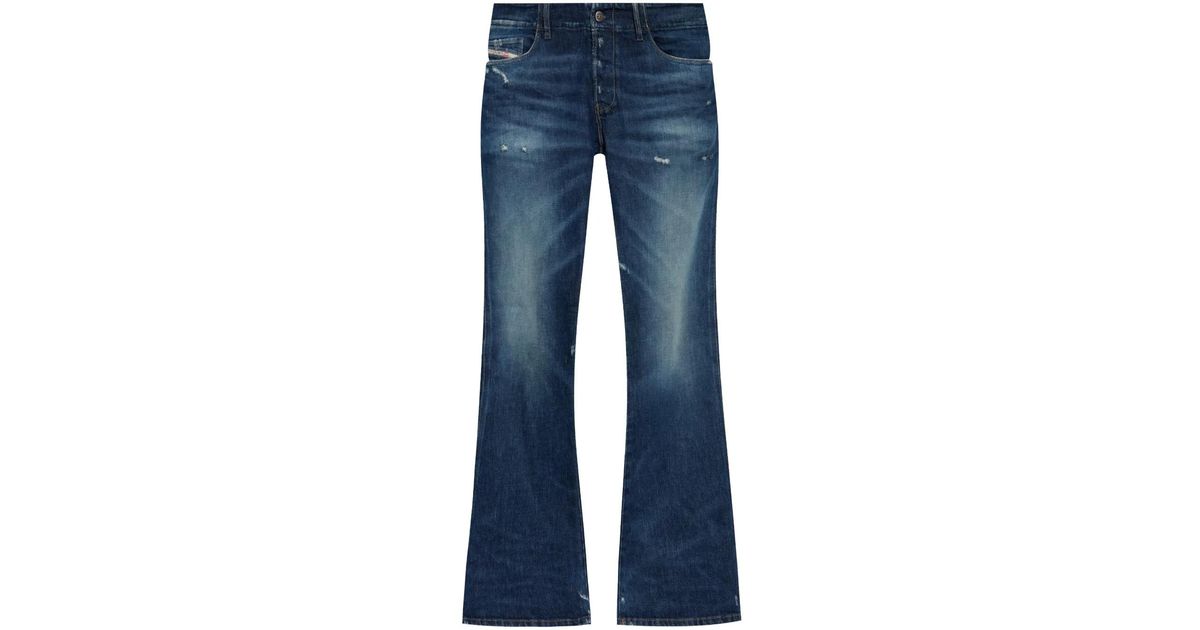 DIESEL D-Backler Bootcut Jeans in Blue for Men | Lyst