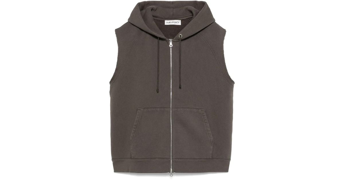 Our Legacy Motor Hood Vest in Gray for Men | Lyst