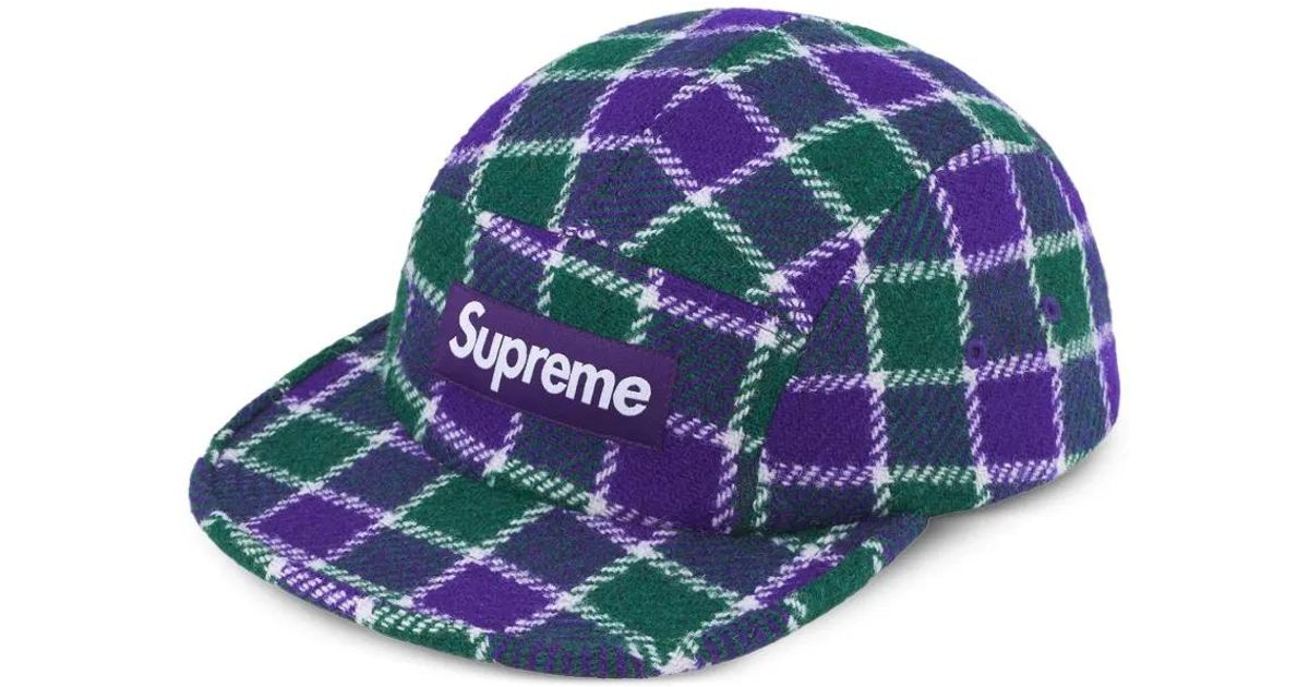 Supreme Harris Tweed Camp Cap in Blue for Men | Lyst Canada