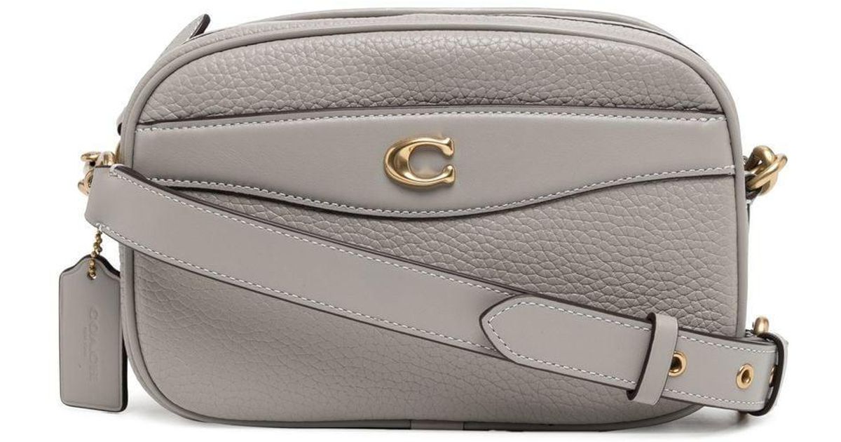 COACH Grained Leather Camera Bag in Grey (Grey) Lyst UK