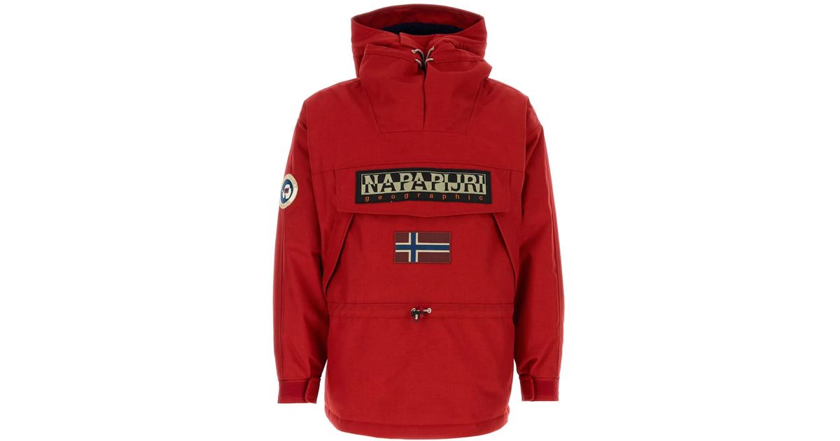 メンズ Napapijri Skidoo 1990 ジャケット レッド | Lyst