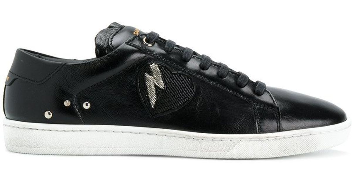 saint laurent heart sneakers