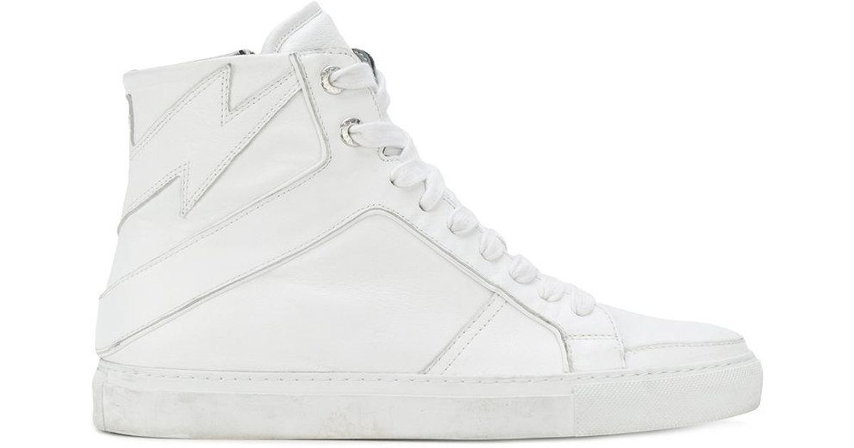 zadig and voltaire high top sneakers