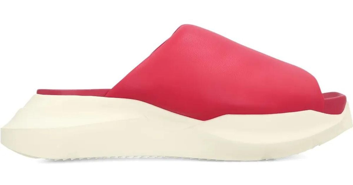 Rick Owens Geth Puffer Slides in Pink for Men | Lyst