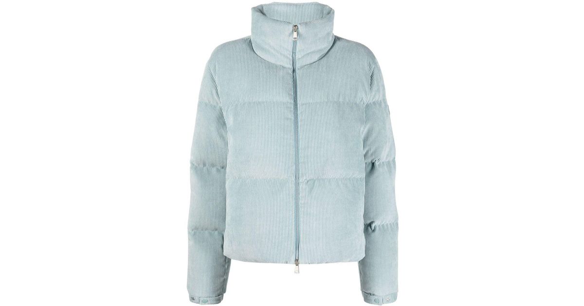 Moncler Corduroy Antre Down Jacket in Blue | Lyst