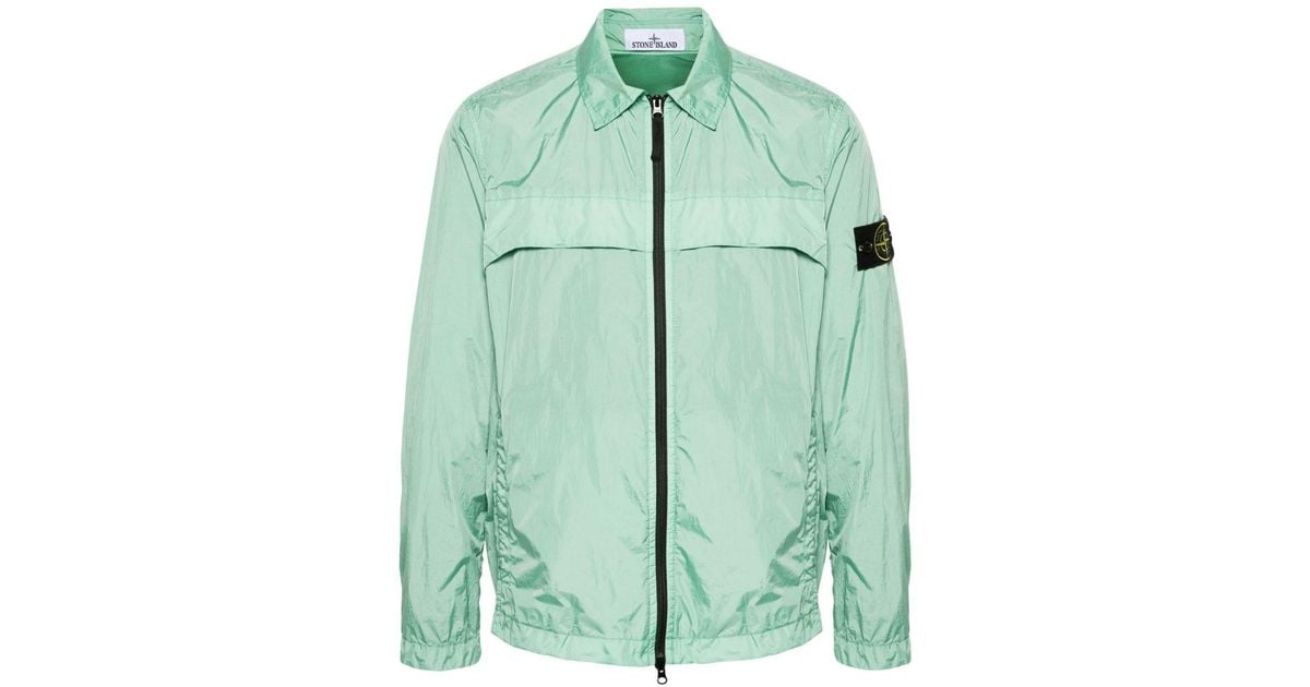 Stone Island Compass-motif padded jacket - Yellow