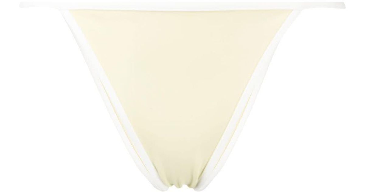 Sir. The Label Claude Contrasting-trim Bikini Bottoms in White | Lyst
