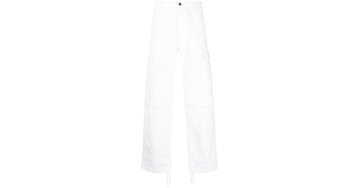 Carhartt WIP Multi-pocket Cotton Cargo Pants in White | Lyst UK