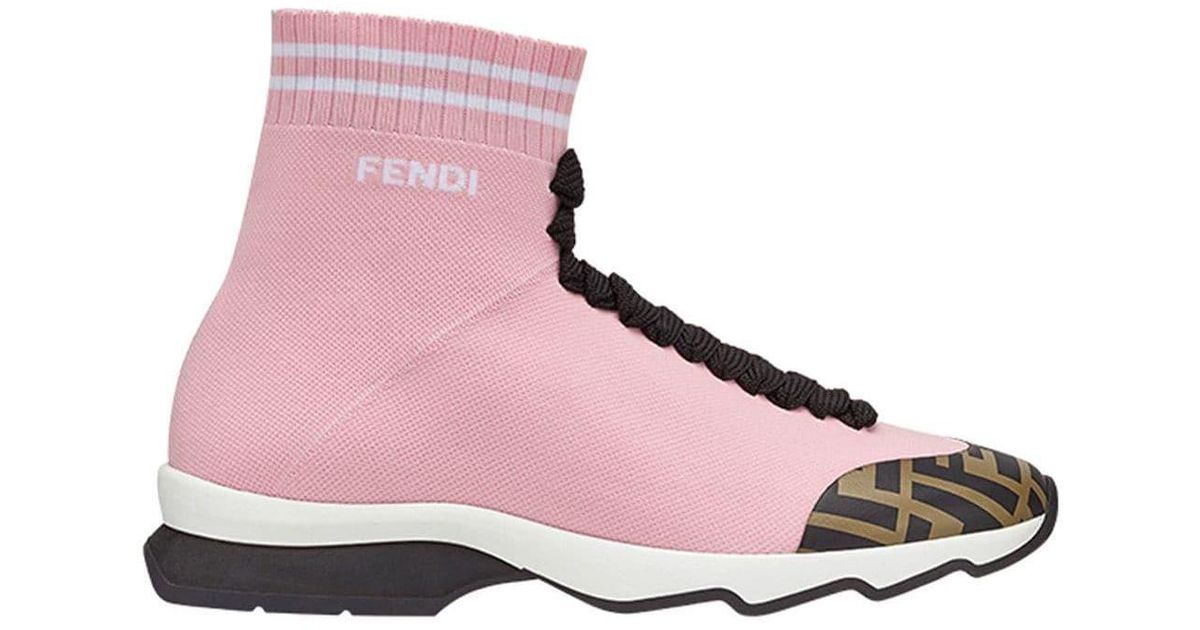 Fendi Synthetic Sock Style Sneakers in 