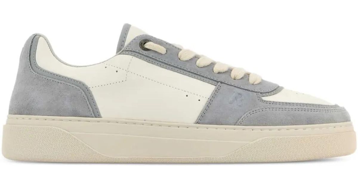 スニーカー REPRESENT Two-tone leather and suede Initial sneakers Represent Initial Two-Tone Sneakers in White for Men | Lyst