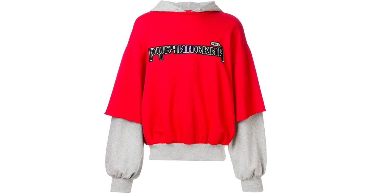 gosha rubchinskiy red sweater